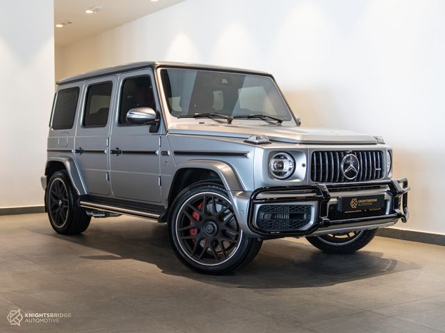 Used - Perfect Condition 2020 Mercedes-Benz G63 AMG Silver exterior with Red and Black interior at Knightsbridge Automotive