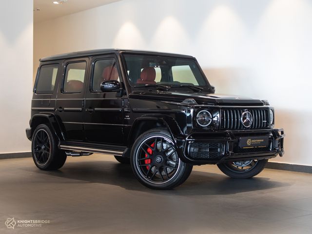 New 2021 Mercedes-Benz G63 AMG Black exterior with Red interior at Knightsbridge Automotive