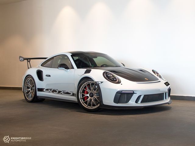 Used - Perfect Condition 2019 Porsche 911 GT3 RS White exterior with Green and Black interior at Knightsbridge Automotive