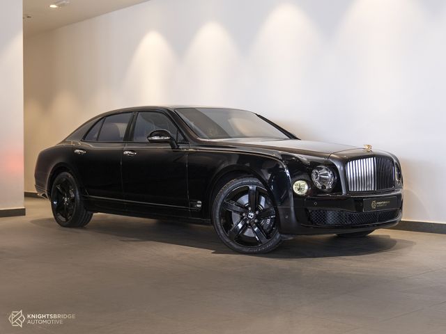 Used - Perfect Condition 2016 Bentley Mulsanne Sinjari Edition Black exterior with Blue interior at Knightsbridge Automotive