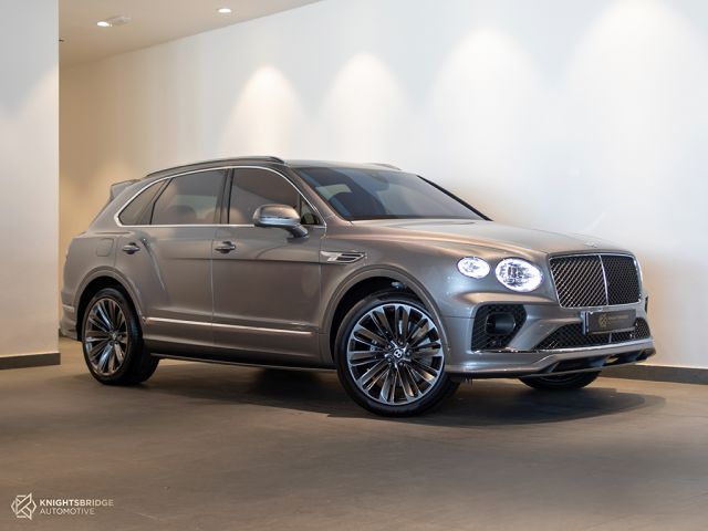 Used - Perfect Condition 2021 Bentley Bentayga Speed Silver exterior with Red interior at Knightsbridge Automotive