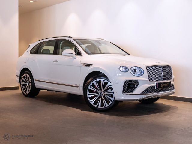 Used - Perfect Condition 2021 Bentley Bentayga White exterior with Beige interior at Knightsbridge Automotive