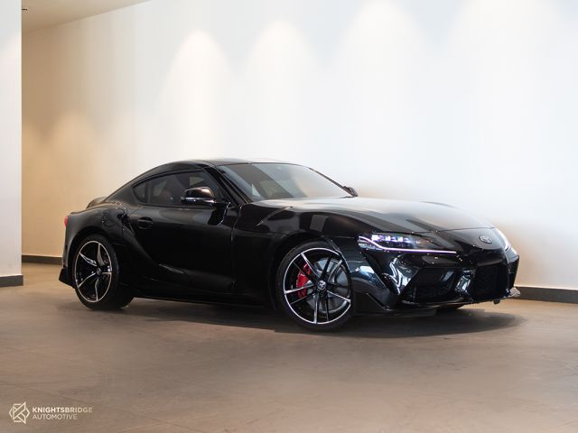 Used - Perfect Condition 2020 Toyota Supra GR Black exterior with Red interior at Knightsbridge Automotive