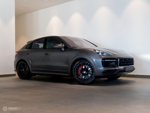 Used - Perfect Condition 2021 Porsche Cayenne GTS Coupe Grey exterior with Red interior at Knightsbridge Automotive