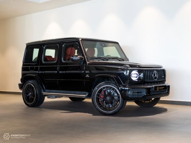 Perfect Condition 2020 Mercedes-Benz G63 AMG Black exterior with Red interior at Knightsbridge Automotive