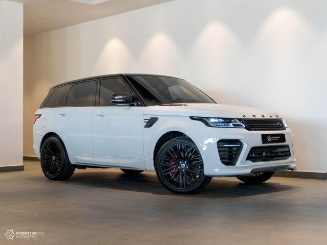 Used - Perfect Condition 2019 Range Rover Sport Supercharged Urban Edition White exterior with Red and Black interior at Knightsbridge Automotive