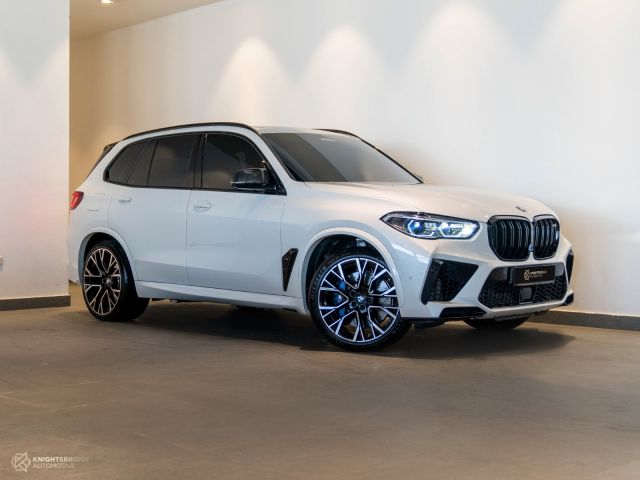 Used - Perfect Condition 2021 BMW X5M Competition White exterior with Red interior at Knightsbridge Automotive