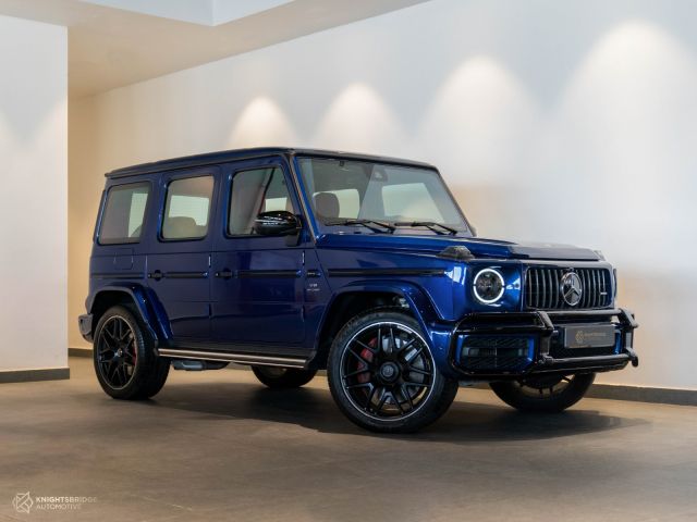 Used - Perfect Condition 2021 Mercedes-Benz G63 AMG Blue exterior with Red interior at Knightsbridge Automotive