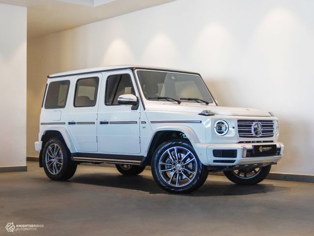 Used - Perfect Condition 2021 Mercedes-Benz G500 White exterior with Brown interior at Knightsbridge Automotive