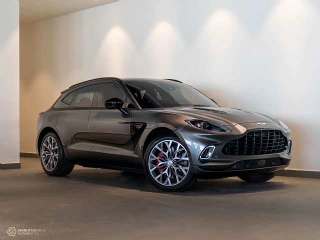 Perfect Condition 2021 Aston Martin DBX Grey exterior with Red interior at Knightsbridge Automotive