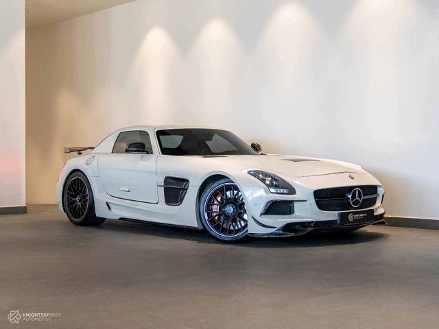 Perfect Condition 2011 Mercedes-Benz SLS White exterior with Red interior at Knightsbridge Automotive