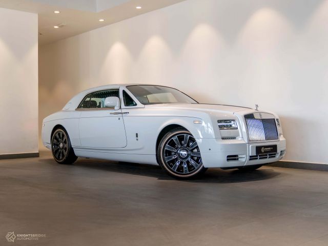 New 2017 Rolls-Royce Phantom Coupe Zenith Edition White exterior with White and Black interior at Knightsbridge Automotive