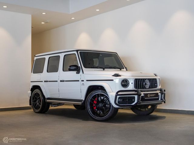 Perfect Condition 2021 Mercedes-Benz G63 AMG White exterior with Red interior at Knightsbridge Automotive