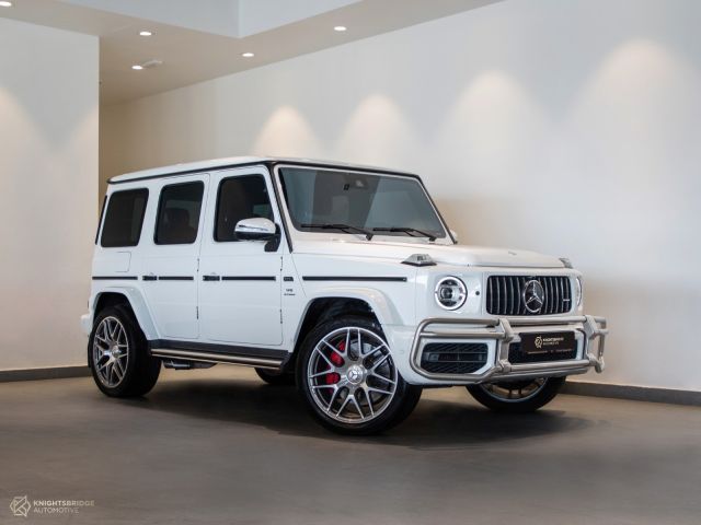 Perfect Condition 2019 Mercedes-Benz G63 AMG White exterior with Red interior at Knightsbridge Automotive