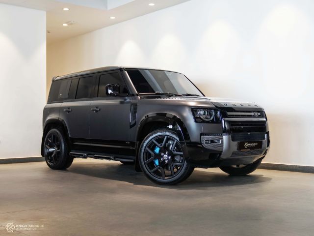 Perfect Condition 2022 Land Rover Defender 110 Urban Matte Grey exterior with Black interior at Knightsbridge Automotive