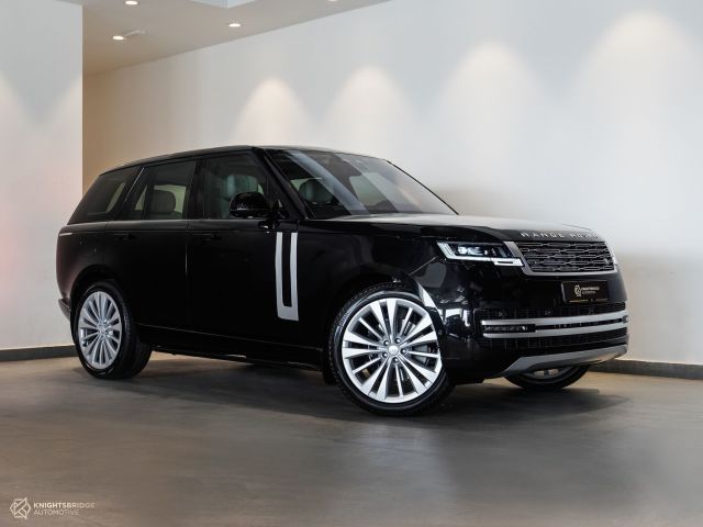 New 2022 Range Rover Vogue First Edition Black exterior with Beige interior at Knightsbridge Automotive