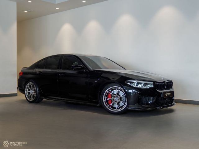 Perfect Condition 2019 BMW M5 Competition Black exterior with Brown interior at Knightsbridge Automotive