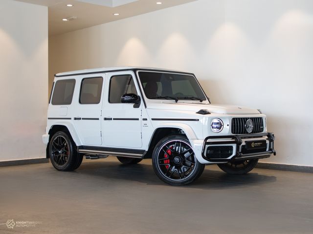 Perfect Condition 2020 Mercedes-Benz G63 AMG White exterior with Red interior at Knightsbridge Automotive