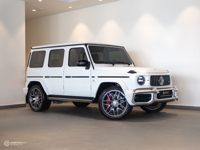 Used - Perfect Condition 2021 Mercedes-Benz G63 AMG White exterior with Red and Black interior at Knightsbridge Automotive