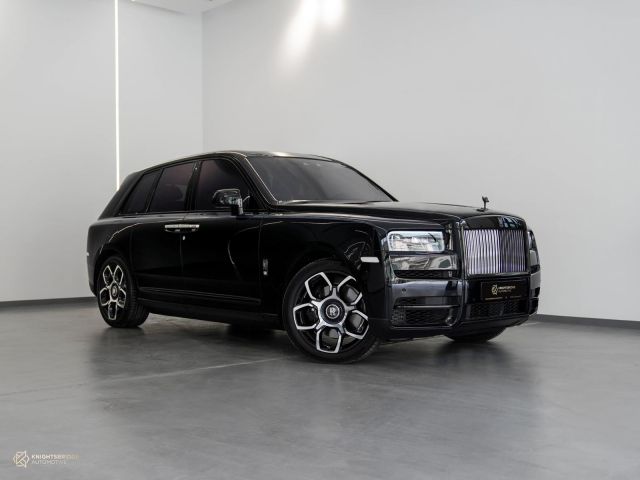 Used - Perfect Condition 2022 Rolls-Royce Cullinan Black Badge Black exterior with Blue interior at Knightsbridge Automotive