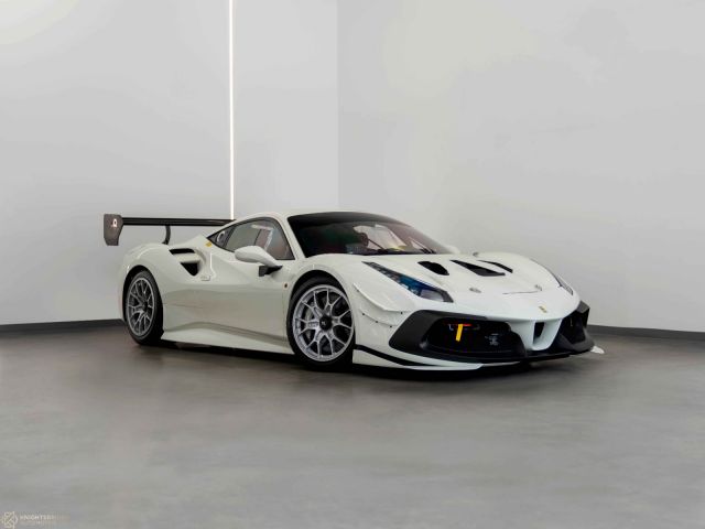 Used - Perfect Condition 2021 Ferrari 488 Challenge Evo White exterior with Black interior at Knightsbridge Automotive