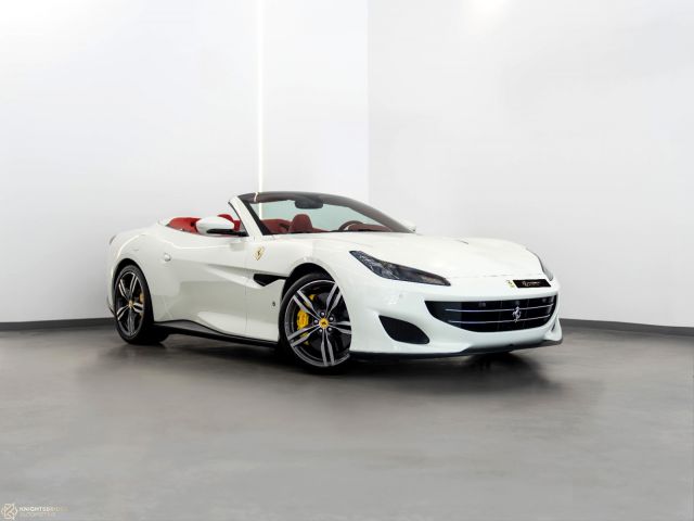 Used - Perfect Condition 2019 Ferrari Portofino White exterior with Red interior at Knightsbridge Automotive