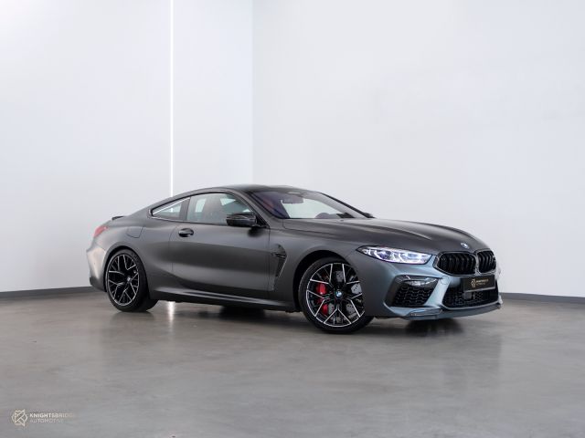 Used - Perfect Condition 2021 BMW M8 Competition Matte Grey exterior with Red interior at Knightsbridge Automotive