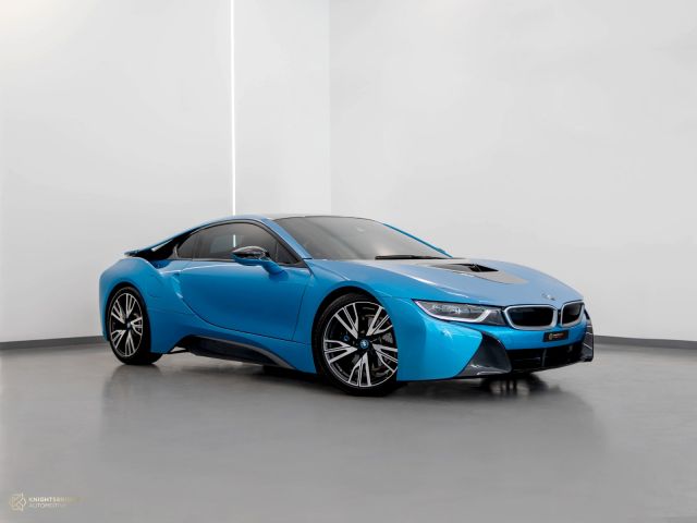 Used - Perfect Condition 2015 BMW i8 Blue exterior with Brown interior at Knightsbridge Automotive