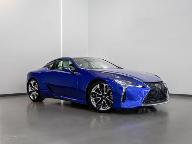 Used - Perfect Condition 2018 Lexus LC500 Blue exterior with White interior at Knightsbridge Automotive