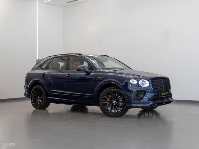 Used - Perfect Condition 2021 Bentley Bentayga Speed Blue exterior with Orange interior at Knightsbridge Automotive