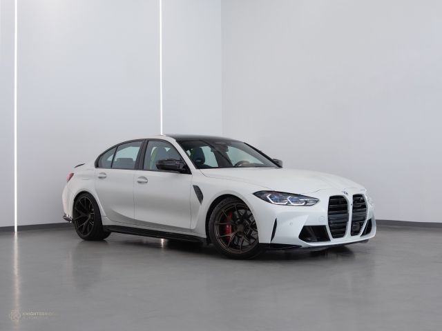 Used - Perfect Condition 2022 BMW M8 Competition xDrive White exterior with Blue interior at Knightsbridge Automotive