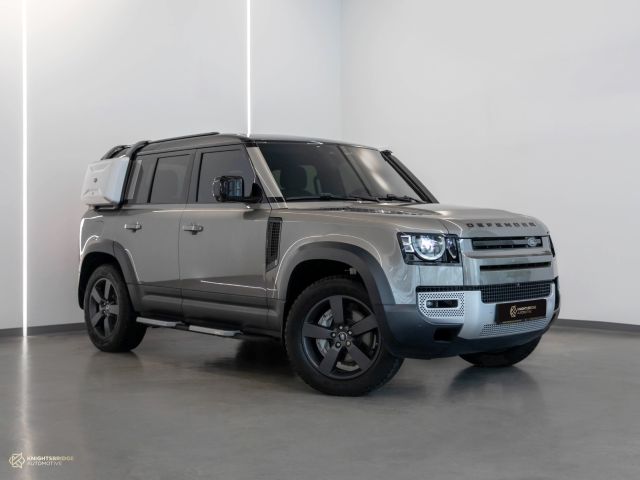 Used - Perfect Condition 2021 Land Rover Defender 110 HSE Grey exterior with Beige interior at Knightsbridge Automotive