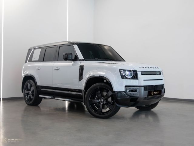 Used - Perfect Condition 2023 Land Rover Defender 110 White exterior with Brown and Black interior at Knightsbridge Automotive