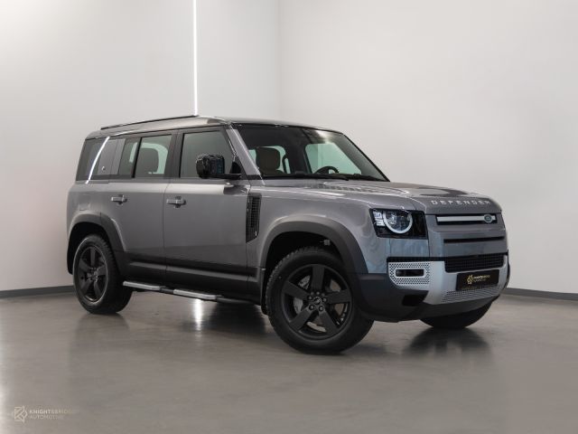 New 2023 Land Rover Defender 110 S Grey exterior with Brown and Black interior at Knightsbridge Automotive