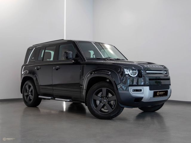 New 2023 Land Rover Defender 110 S Black exterior with Brown and Black interior at Knightsbridge Automotive