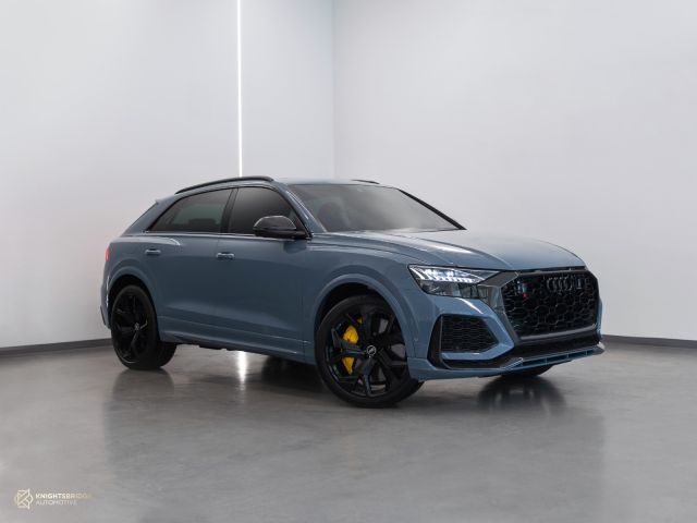 Used - Perfect Condition 2022 Audi RS Q8 Nardo Grey exterior with Brown and Black interior at Knightsbridge Automotive
