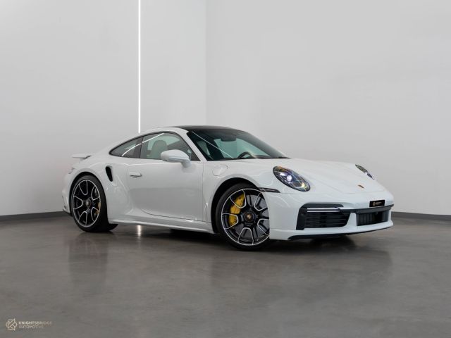 Used - Perfect Condition 2022 Porsche 911 Turbo S White exterior with White and Red interior at Knightsbridge Automotive