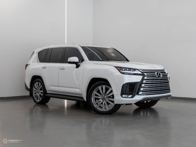 Used - Perfect Condition 2022 Lexus LX 600 VIP White exterior with Orange and Black interior at Knightsbridge Automotive