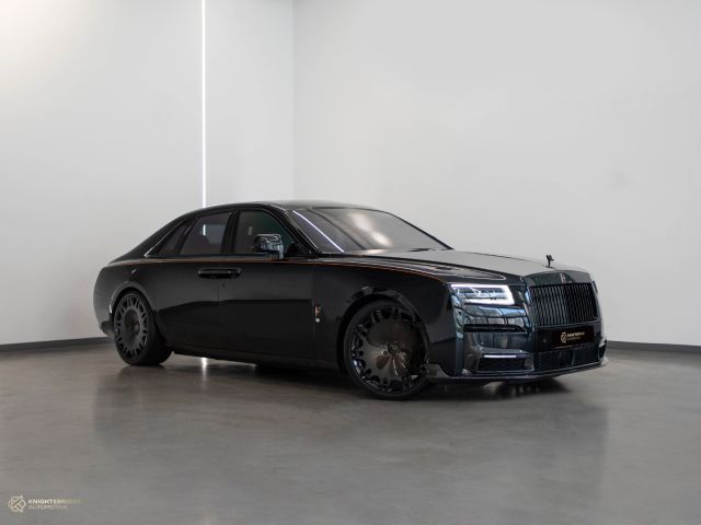 Used - Perfect Condition 2022 Brabus Rolls-Royce Ghost 700 Black exterior with Orange and Black interior at Knightsbridge Automotive
