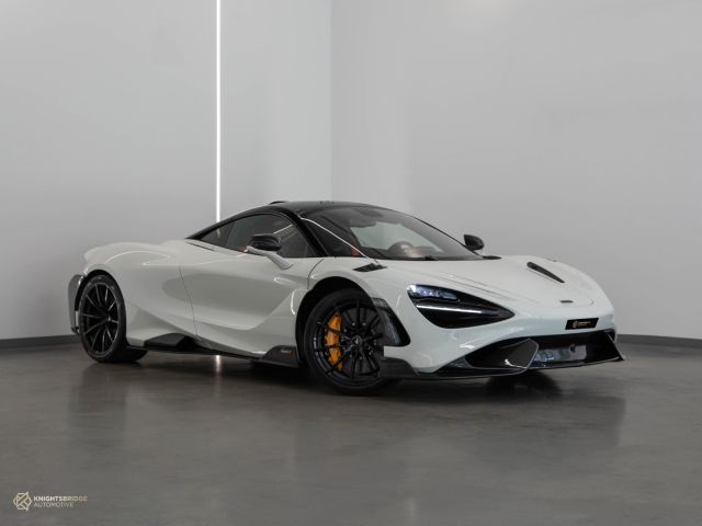 Used - Perfect Condition 2021 McLaren 765LT White exterior with Orange and Black interior at Knightsbridge Automotive