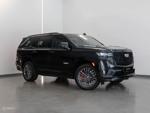 Used - Perfect Condition 2023 Cadillac Escalade V Black exterior with Brown interior at Knightsbridge Automotive