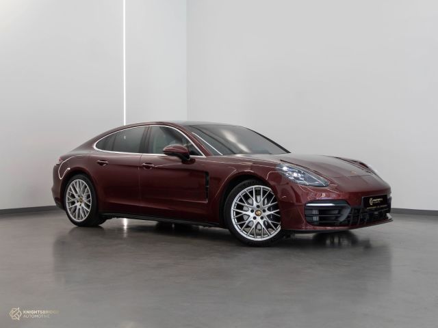 Used - Perfect Condition 2021 Porsche Panamera Maroon exterior with Beige interior at Knightsbridge Automotive