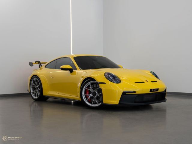 Used - Perfect Condition 2022 Porsche 911 GT3 Yellow exterior with Black interior at Knightsbridge Automotive