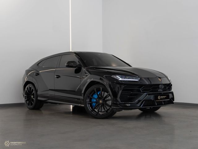 Used - Perfect Condition 2020 Lamborghini Urus Black exterior with Blue and Black interior at Knightsbridge Automotive