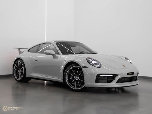 Used - Perfect Condition 2021 Porsche 911 Carrera Chalk Grey exterior with Blue interior at Knightsbridge Automotive