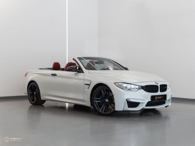 Used - Perfect Condition 2016 BMW M4 Convertible White exterior with Red and Black interior at Knightsbridge Automotive