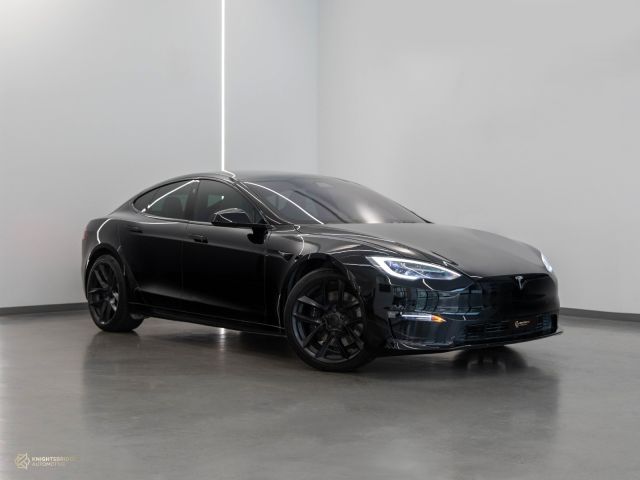 Used - Perfect Condition 2021 Tesla Model S Plaid Black exterior with White and Black interior at Knightsbridge Automotive