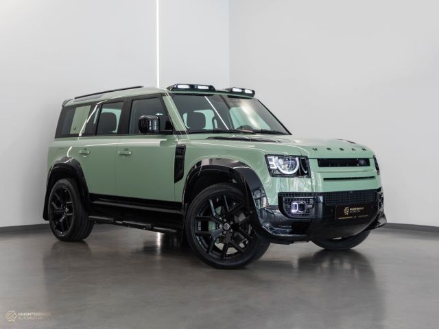 New 2023 Land Rover Defender 75th Limited Edition Urban Pack Green exterior with Black interior at Knightsbridge Automotive