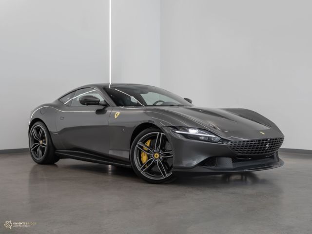 Used - Perfect Condition 2021 Ferrari Roma Grey exterior with Blue interior at Knightsbridge Automotive