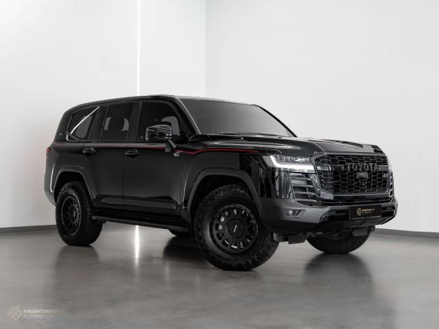 Used - Perfect Condition 2022 Toyota Land Cruiser GR Black exterior with Red and Black interior at Knightsbridge Automotive